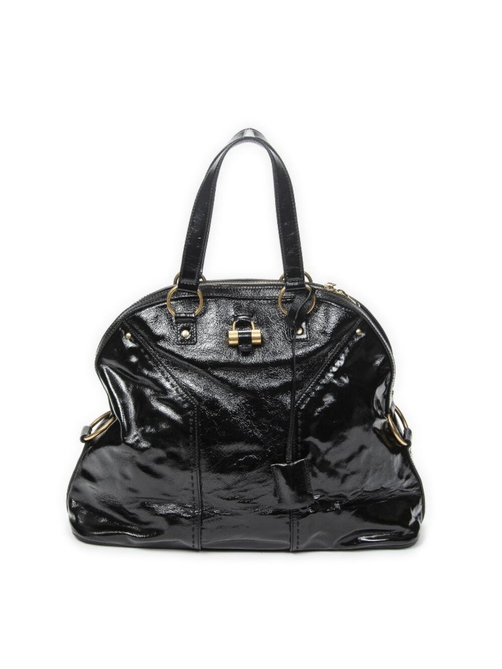 Saint Laurent Extra Large Muse Black Patent Leather